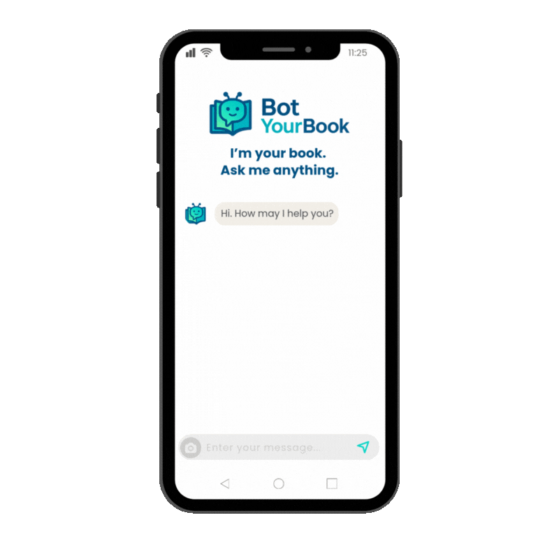 Mobile phone with chatbot