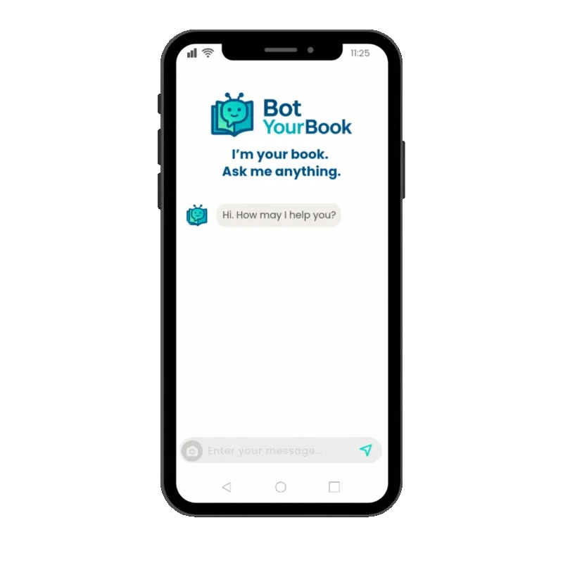 Mobile phone with chatbot